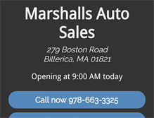 Tablet Screenshot of marshallsautosales.com